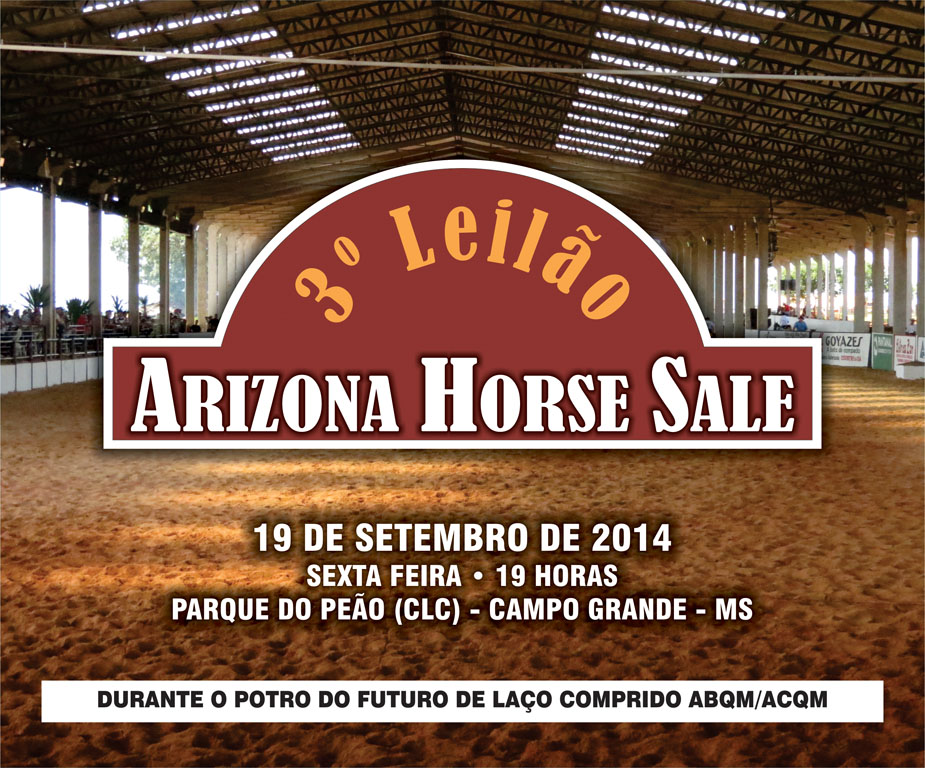 3º LEILÃO ARIZONA HORSE SALE